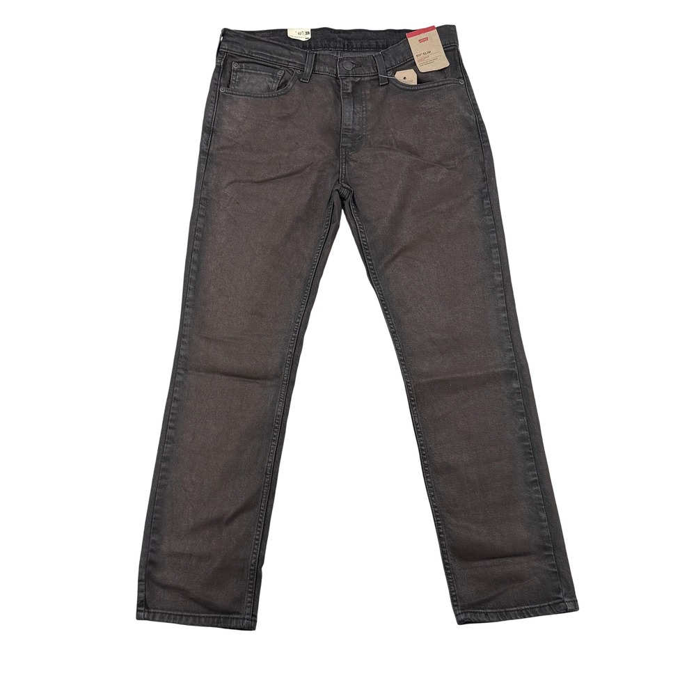 Levis 511 Slim Fit Coated Men's Jeans size 32x29 Denim Stretch Brown Black